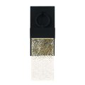 Eurofase Vasso Modern 16" Rectangular Outdoor LED Wall Sconce, Satin Black/Texture Press Glass 41904-015